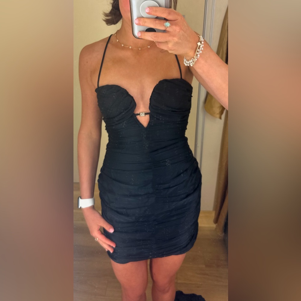 ZARA BLACK COCKTAIL DRESS SIZE S